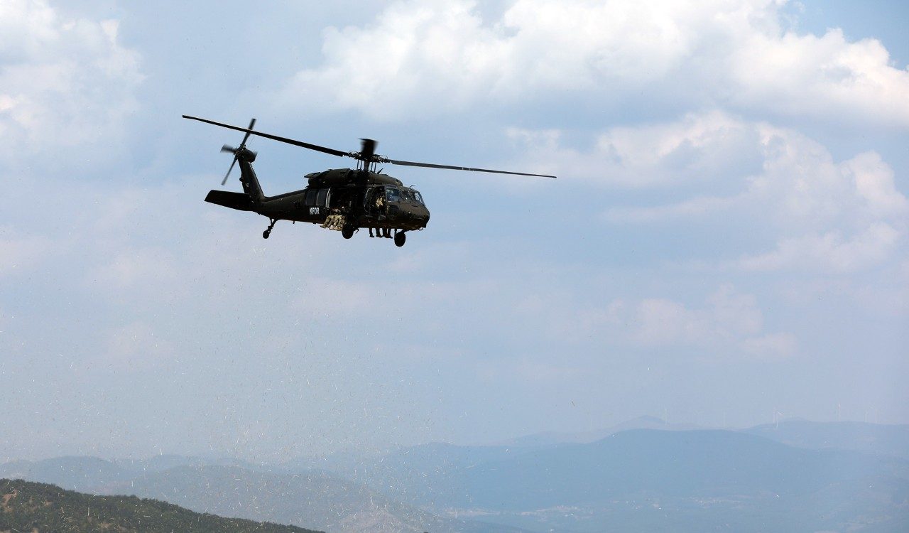 The Rhode Island National Guard 1-126th Aviation Regiment was deployed in Kosovo for 10 months where they served in support of Operation Joint Guardian, a NATO peacekeeping mission (U.S. Army National Guard photo by Capt. Alexandra Curtis).